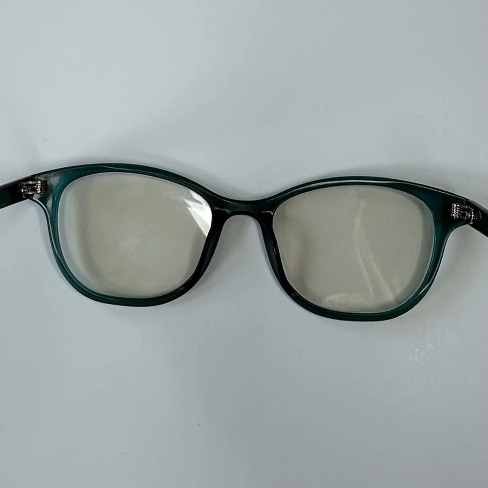 Missoni teal women’s‎ eyeglasses w/ magnetic closure brown case & cleaning cloth